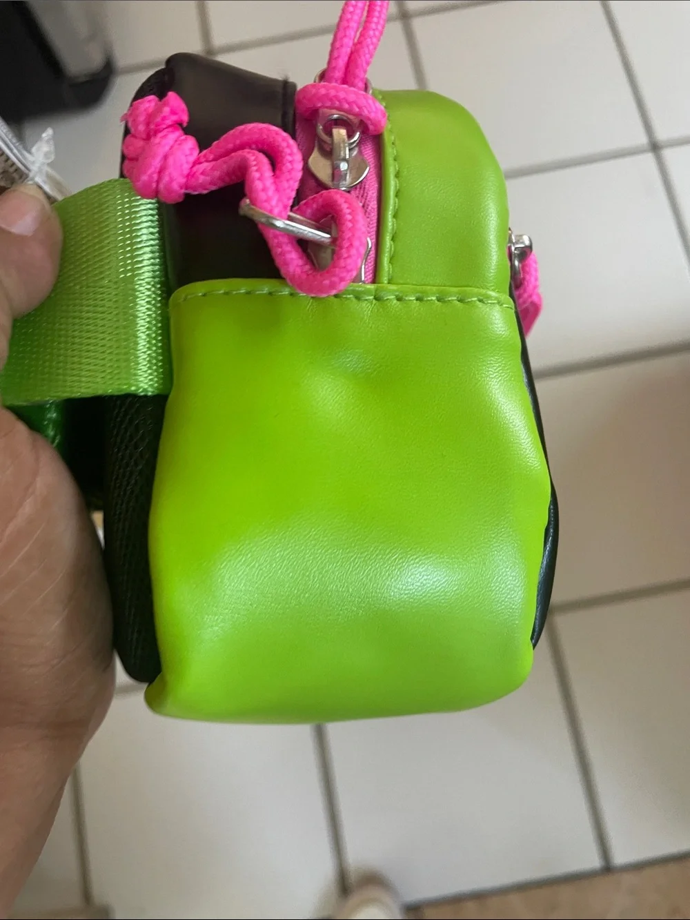 Star Wars Neon Green Black Pencil Case with Pink and Orange Accents